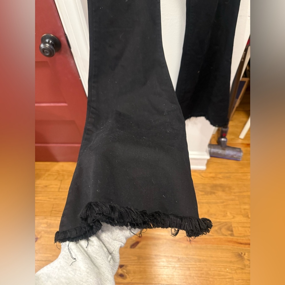 Just Black Women's Flare Jeans in Classic Black - Picture 5 of 6